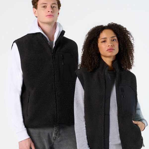 SOL'S Unisex Fury Sherpa Bodywarmer Miniaturansicht