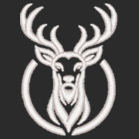 Bergschuss Hirsch weiß Design