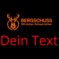 Bergschuss BB230 Sturmhaube – mit orangefarbenem Logo Design