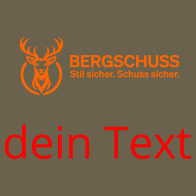 Bergschuss CVC Unisex Promo-Shirt – mit Logo & Hundemotiv Design