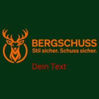 Bergschuss Urban Luxury Promo-Shirt – mit großem Frontdruck Design