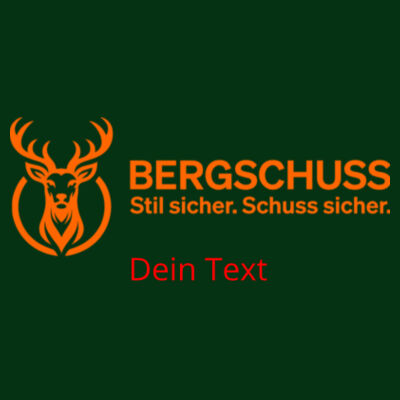 Bergschuss Urban Luxury Promo-Shirt – mit großem Frontdruck Design