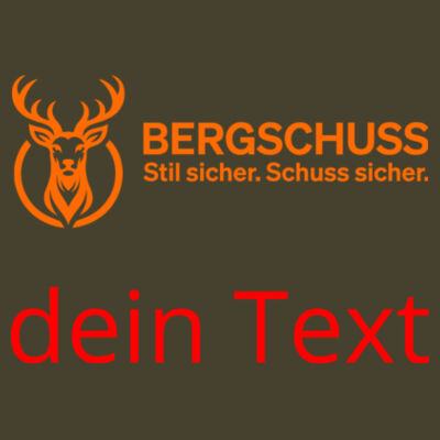 Bergschuss Hobart Hoodie Herren – mit Front- & Schulterdruck Design