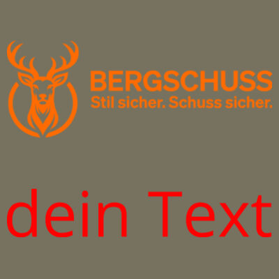 Bergschuss Fury Sherpa Jacke – mit Frontdruck auf Brusttasche Design