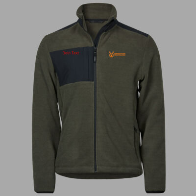 Bergschuss Herren Mountain Fleecejacke – mit gesticktem Hirschkopf Miniaturansicht