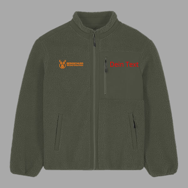 Bergschuss Brooker Jacke – mit gesticktem Hirschkopf Miniaturansicht