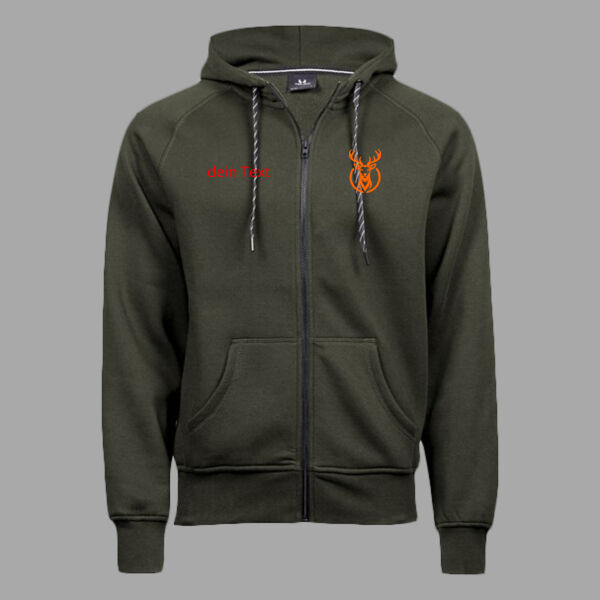 Bergschuss Fashion Full-Zip Hoodie – mit Front- & Schulterdruck Miniaturansicht