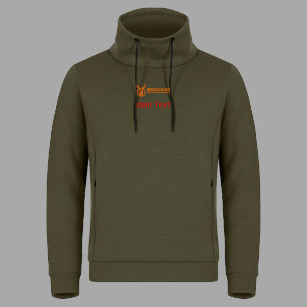 Bergschuss Hobart Hoodie Herren – mit Front- & Schulterdruck Miniaturansicht