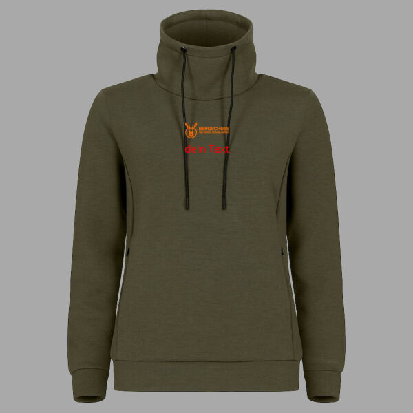 Bergschuss Hobart Hoodie Damen – mit Front- & Schulterdruck Miniaturansicht